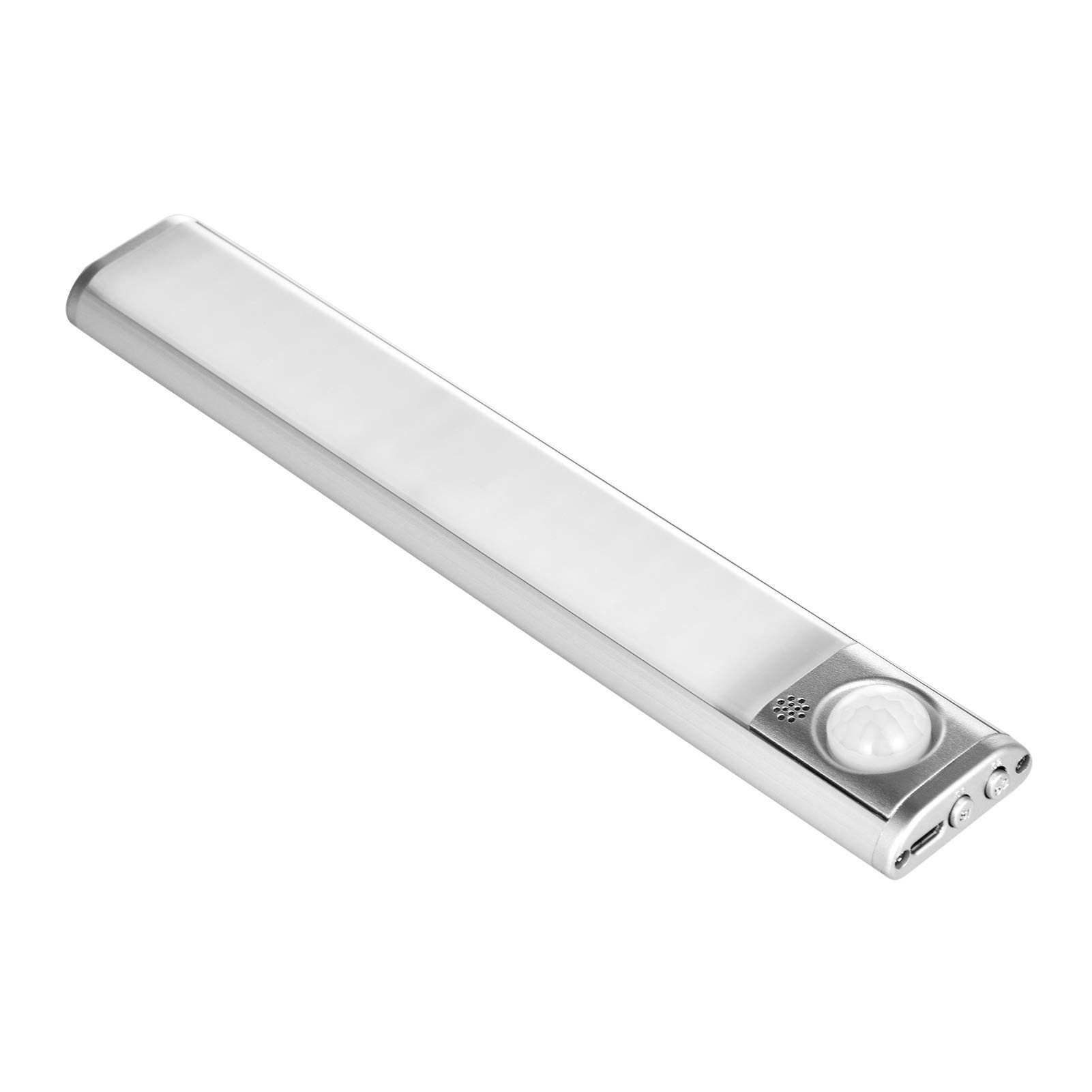 LED Motion Sensor Cabinet Lights - 3 Color Temperature Adjustable, 80 LEDs, Under Cabinet Lighting for Kitchen, Wardrobe, Garage & Stairs | Energy Saving Night Light for Home & Office Use