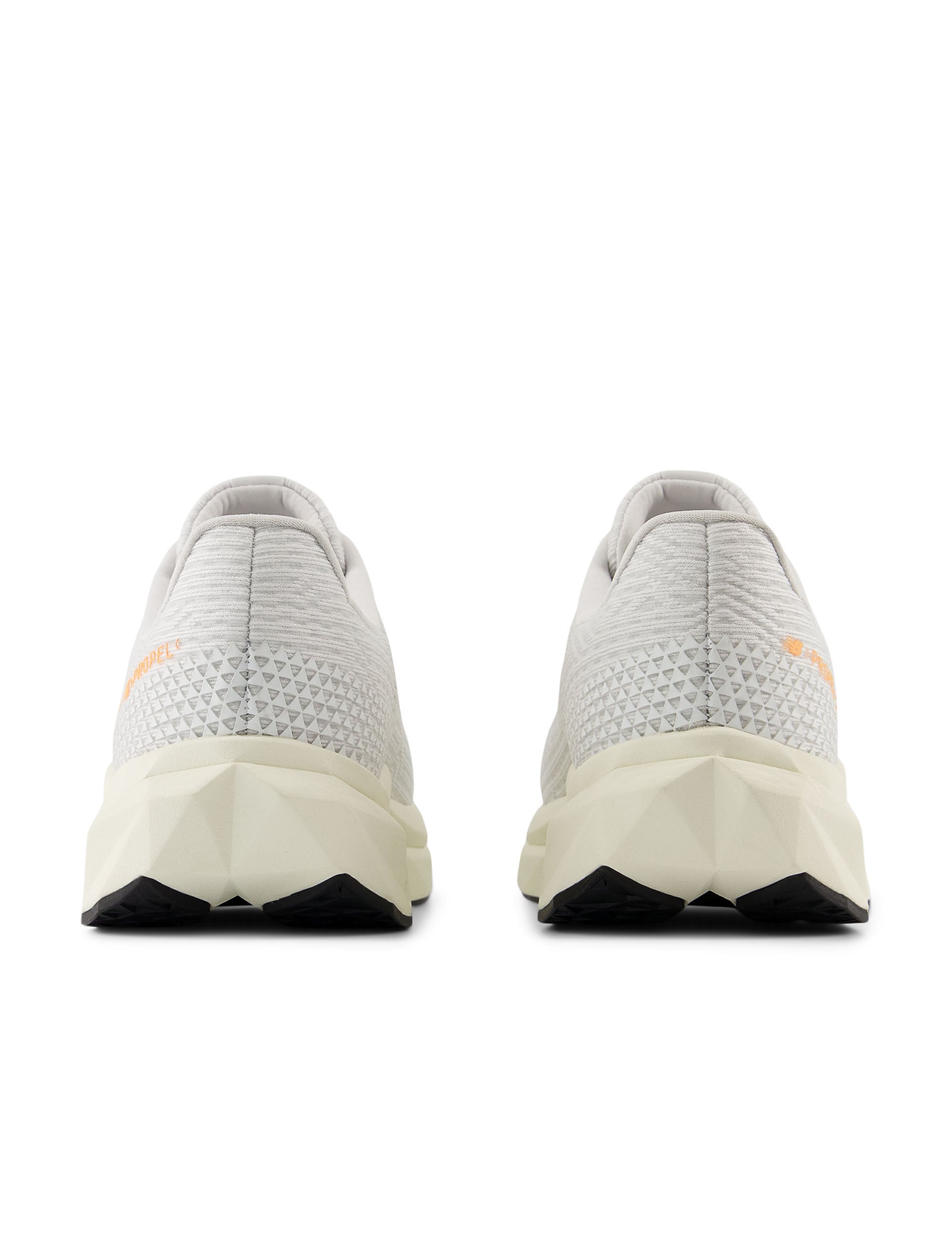 FuelCell Propel v5 Running Shoes for Men & Women - White/Mango - Lightweight Cushioned Sneakers for Training, Gym Workouts & Daily Wear