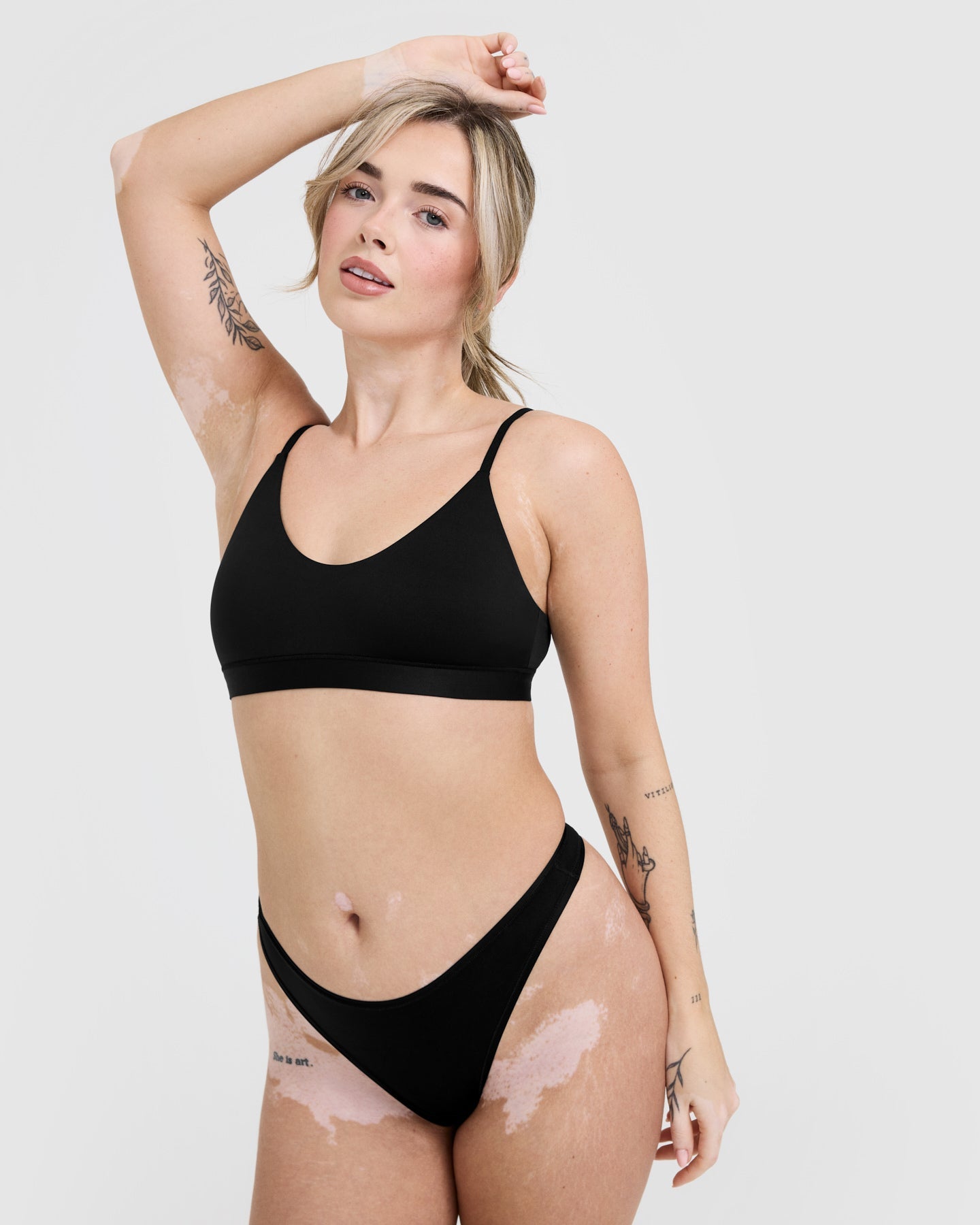 Silhouette Bralette - Comfortable Wireless Lace Bralette in Black | Perfect for Yoga, Lounge & Everyday Wear