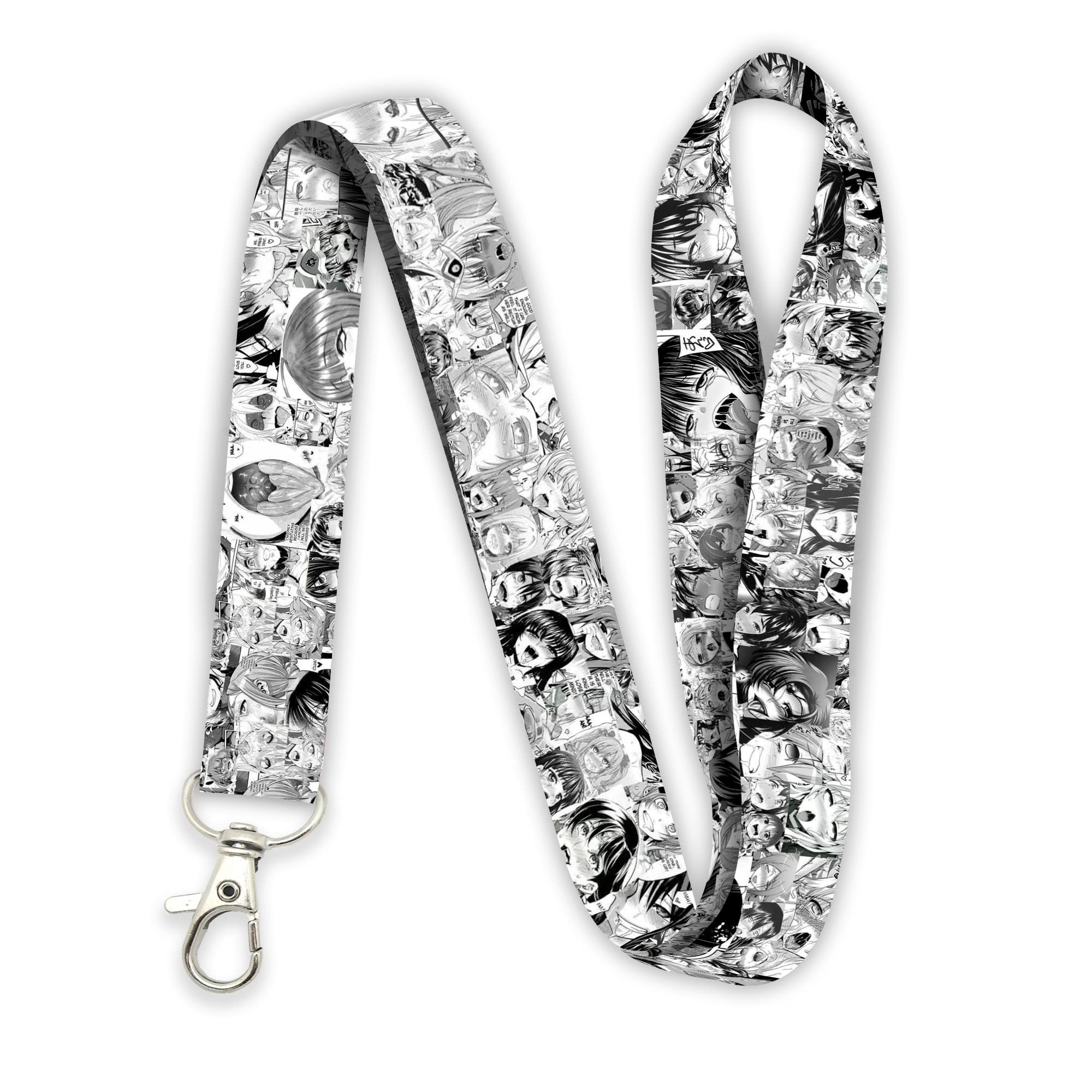 Cute Anime Lanyard Keychain with Lust Face Design - Perfect for Cosplay, Conventions, and Anime Fan Accessories