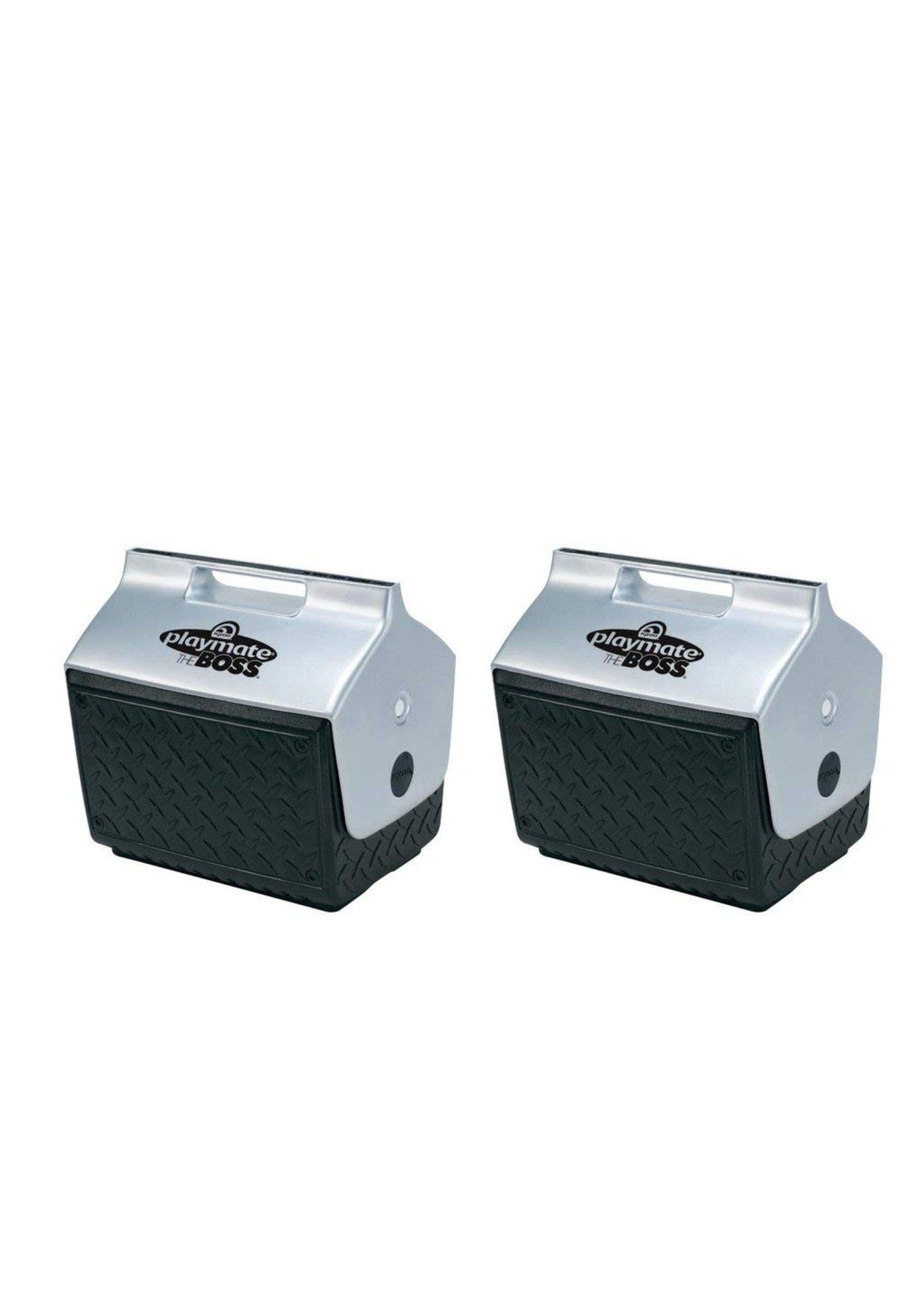 Igloo Playmate The Boss Cooler 2 Pack - Black & Silver - Portable Lunch Box for Work, School, Picnics & Outdoor Adventures