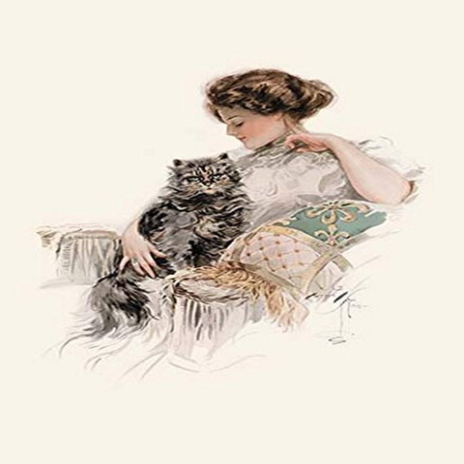 Buyenlarge 'I Care Not Though Her Teeth are Pearls' Vintage Art Print Poster - 20x30 Inches - Perfect for Home Decor, Office Wall Art & Gift Ideas