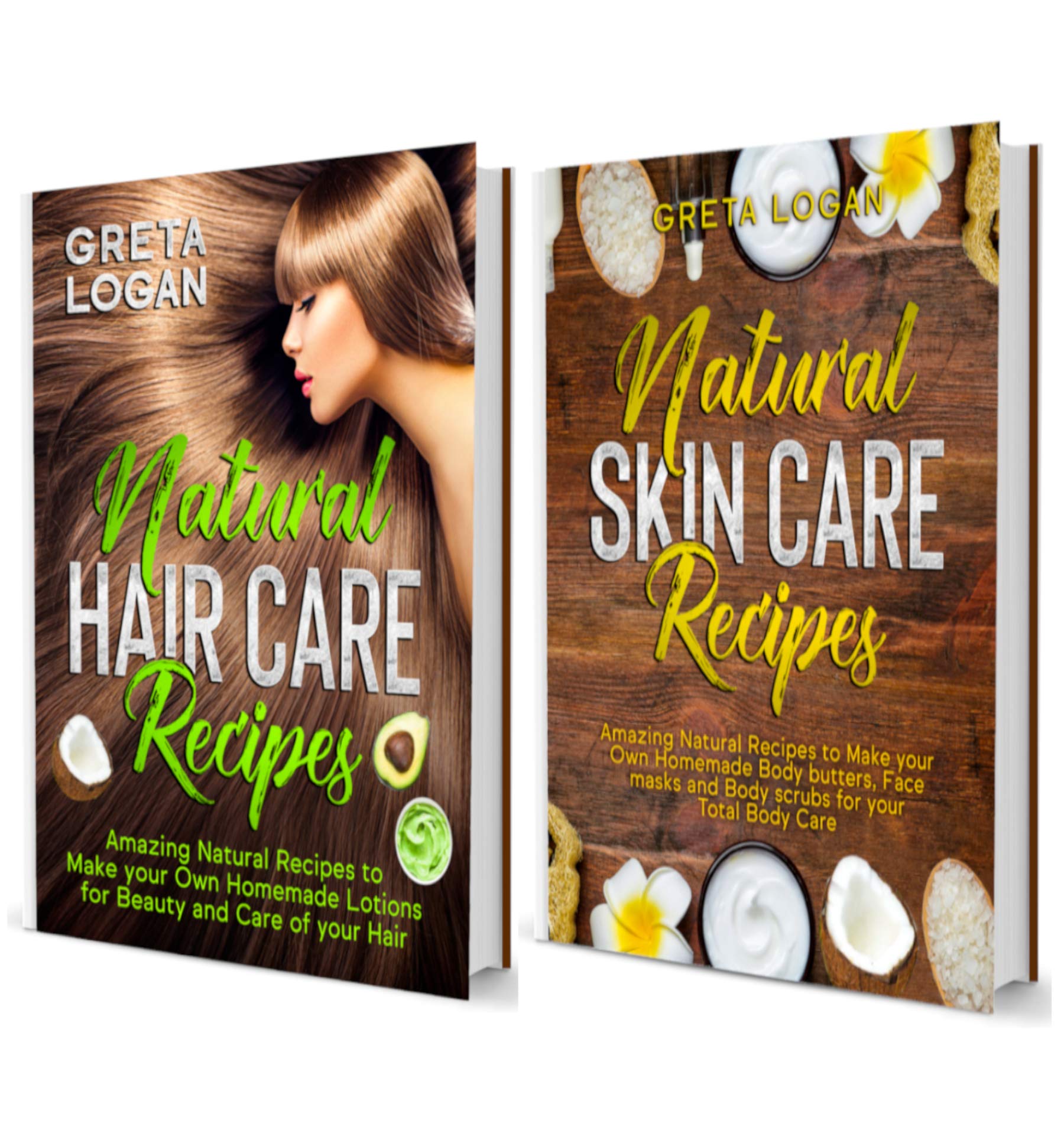 Natural Skin Care & Hair Care DIY Recipes Book - Homemade Body Butters, Face Masks, Scrubs & Lotions for Healthy Body & Hair | Organic Beauty Guide for Self-Care & Spa Days at Home