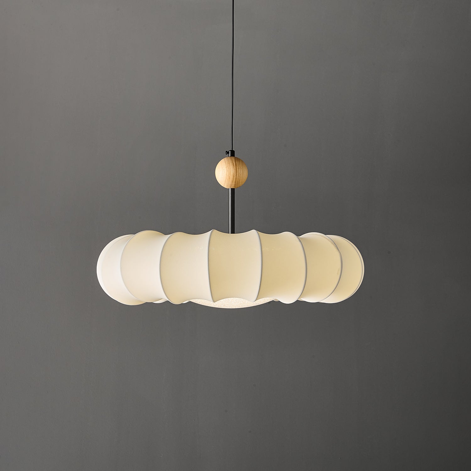 Modern Borealis Pendant Light Fixture - Nordic Style Glass Hanging Lamp for Kitchen Island, Dining Room & Living Room Decor