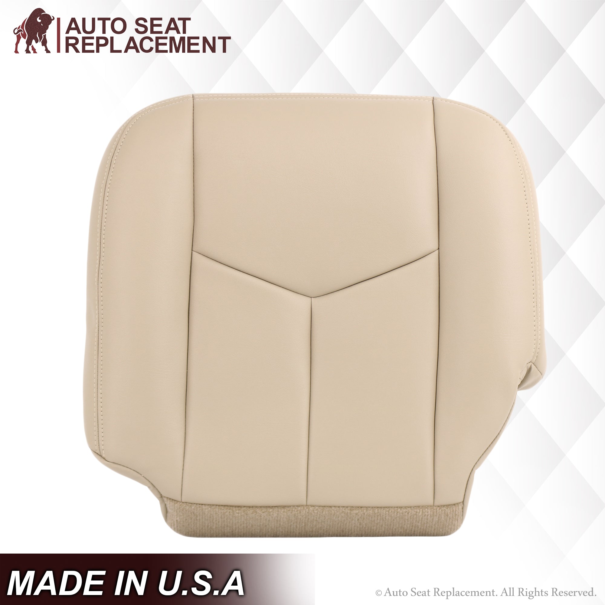 2003-2006 GMC Yukon Custom Fit Seat Covers - Light Tan Color, Premium Protection for Front & Rear Seats | Perfect for Road Trips, Off-Road Adventures & Daily Commute
