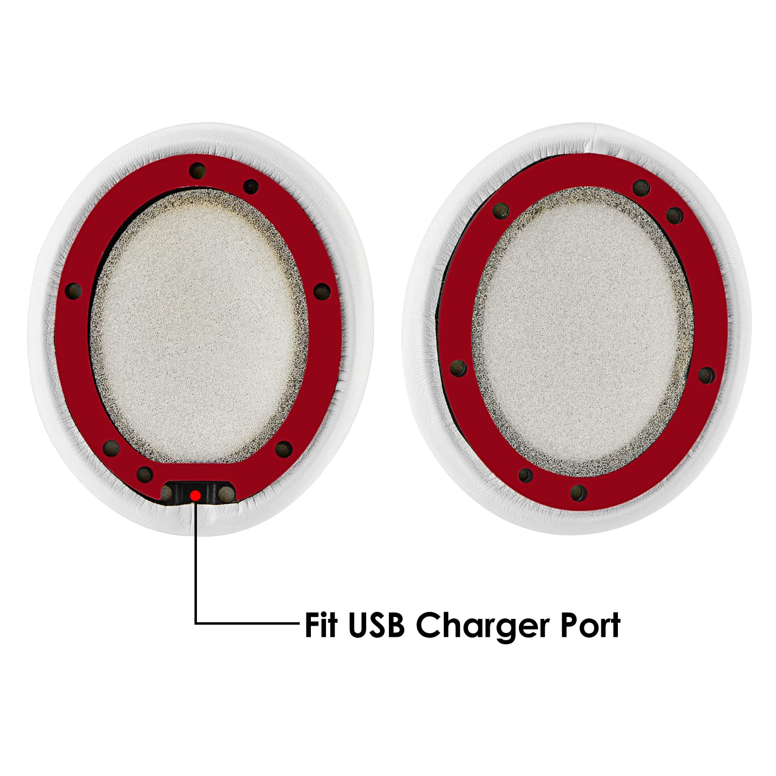 Premium Replacement Ear Pads for Beats Studio 3 Wireless Headphones (A1914) - Extra Thick Protein Leather Cushions, Noise Isolating Earpads - Perfect for Gaming, Workouts & Travel (White)