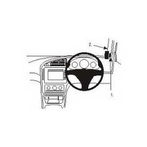 ClicOn No Holes Right Hand Dash Mount for Saab 9-5 (2006-2010) - Perfect for GPS, Phone & Dashcam Installation - Secure & Damage-Free Car Accessory