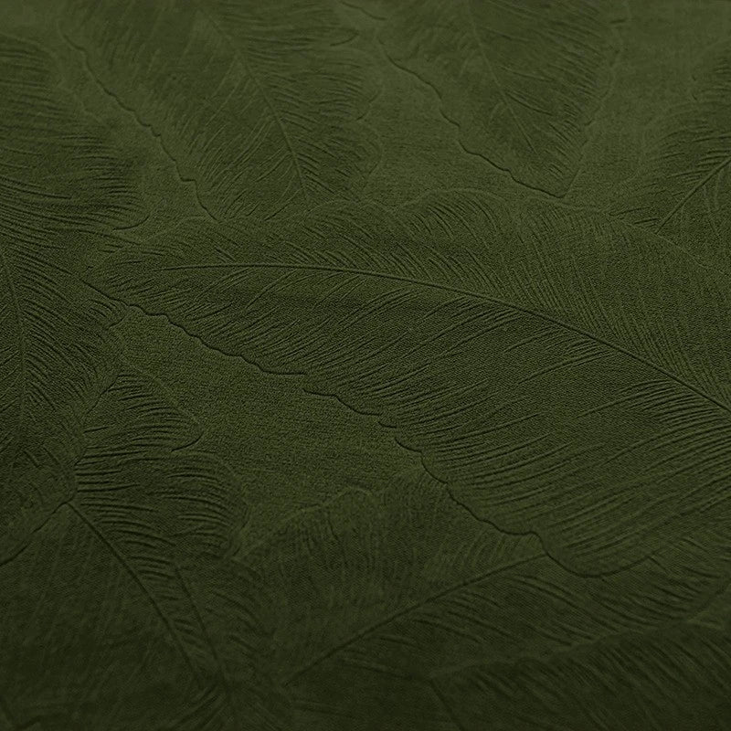 Luxury Velvet Leaf Embossed Blackout Curtains for Bedroom - Custom Room Darkening Drapes for Living Room, Nursery & Home Decor