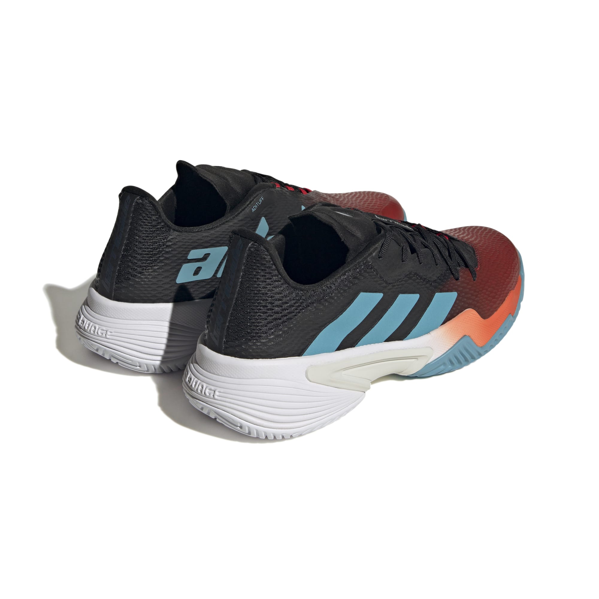 Adidas Barricade Men's Tennis Shoes - Red, Blue, Black (HQ8414) | High-Performance Court Shoes for Competitive Play & Training