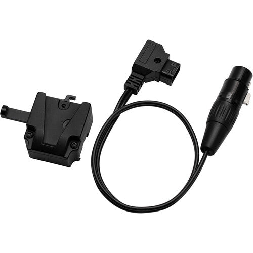 Colbor V Mount Adapter with D-Tap to XLR Cable - Professional Power Solution for Sony, Canon, Blackmagic Cameras - Perfect for Film Production, Live Streaming & Studio Lighting