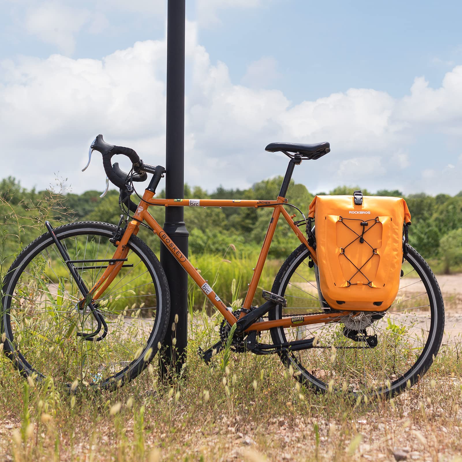 ROCKBROS Waterproof Bike Panniers - 30L Large Capacity Rear Rack Bag for Cycling, Travel & Commuting | Durable Bicycle Luggage for Road Trips, Urban Rides & Outdoor Adventures