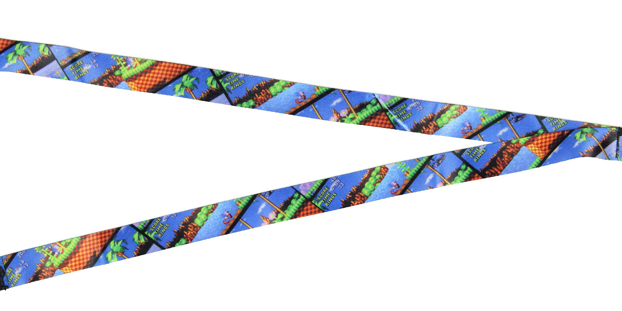 Sonic The Hedgehog Lanyard ID Badge Holder - Classic Video Game Design with Rubber Charm & Collectible Sticker - Perfect for Gaming Conventions, Work, School, and Fan Events
