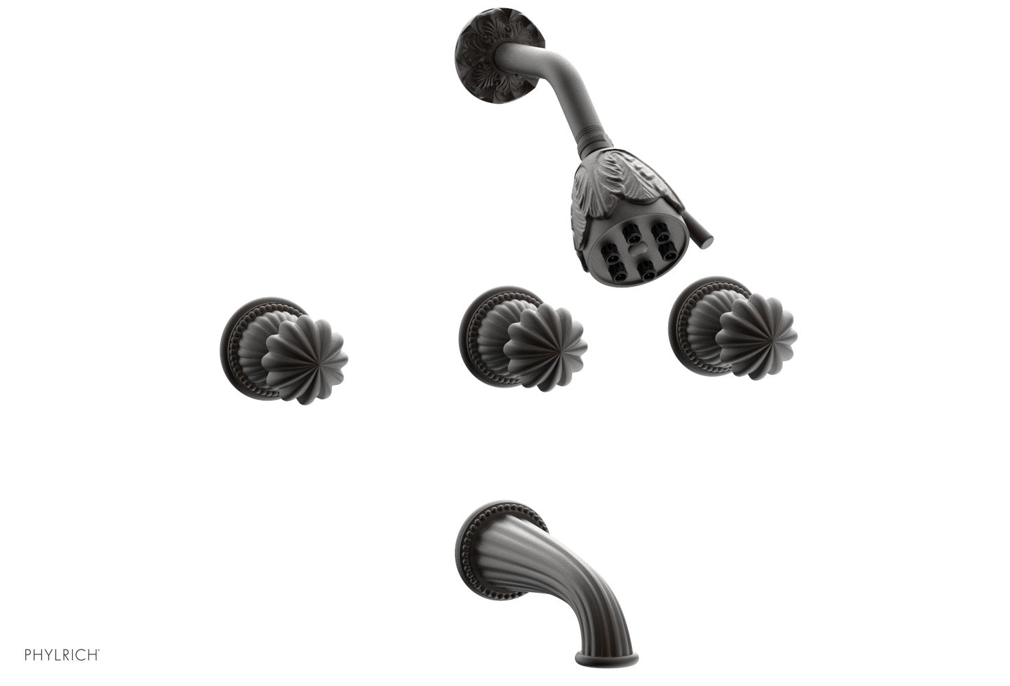 GEORGIAN & BARCELONA 3-Handle Tub and Shower Faucet Set K2361 - Luxury Bathroom Fixture for Modern Homes, Perfect for Bathroom Renovations and Spa-Like Showers