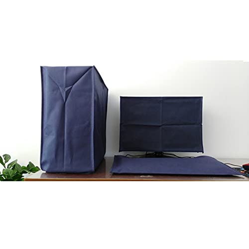 3-PC Blue Computer Dust Cover Set for 24