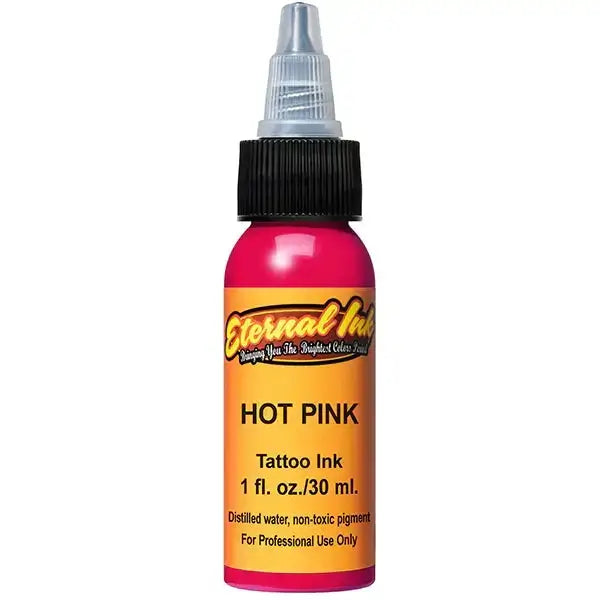 Eternal Ink - Premium Hot Pink Tattoo Ink for Professional Artists & Tattoo Enthusiasts | Long-Lasting Vibrant Color for Sleeves, Cover-Ups & Body Art