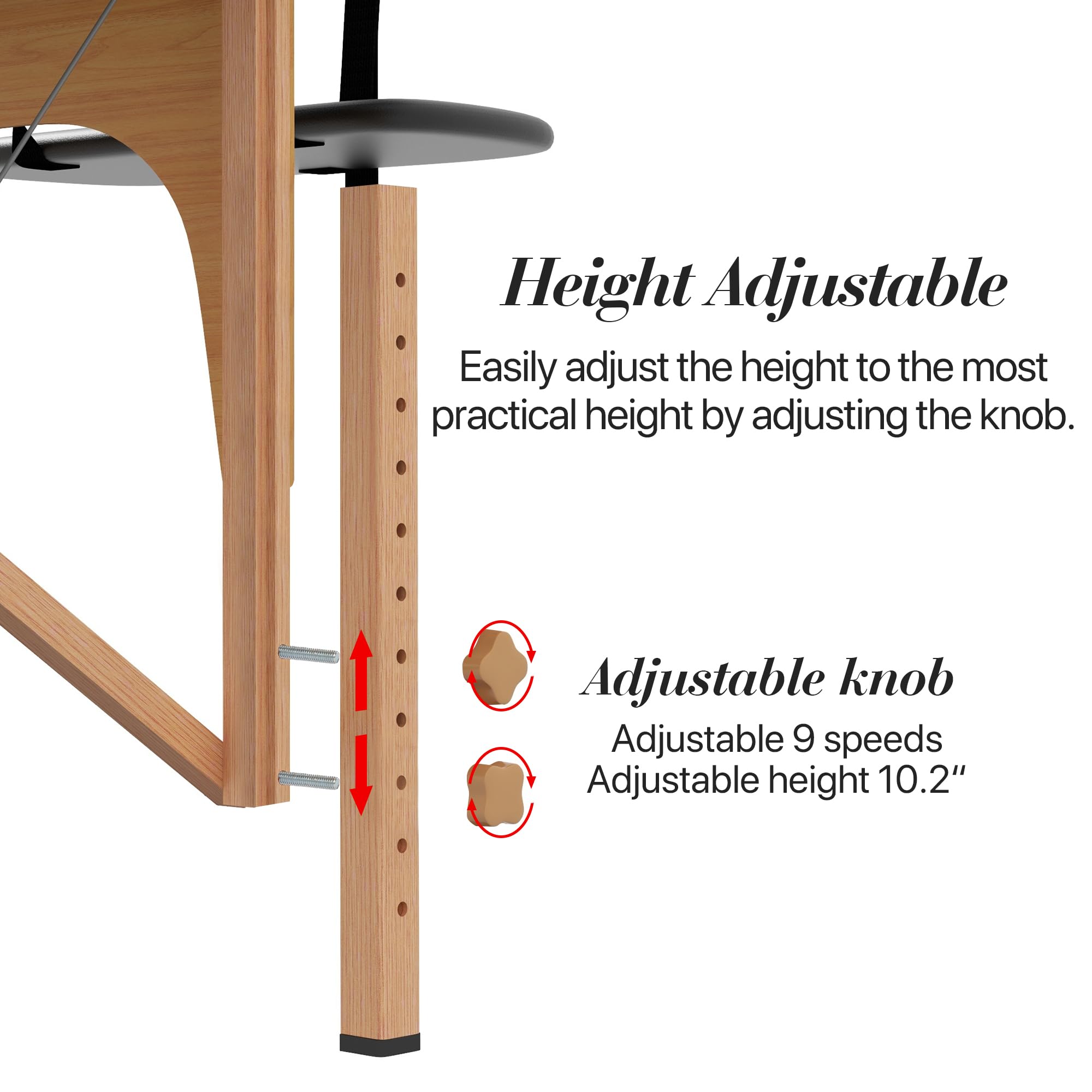 Portable 2-Section Foldable Massage Table - 27