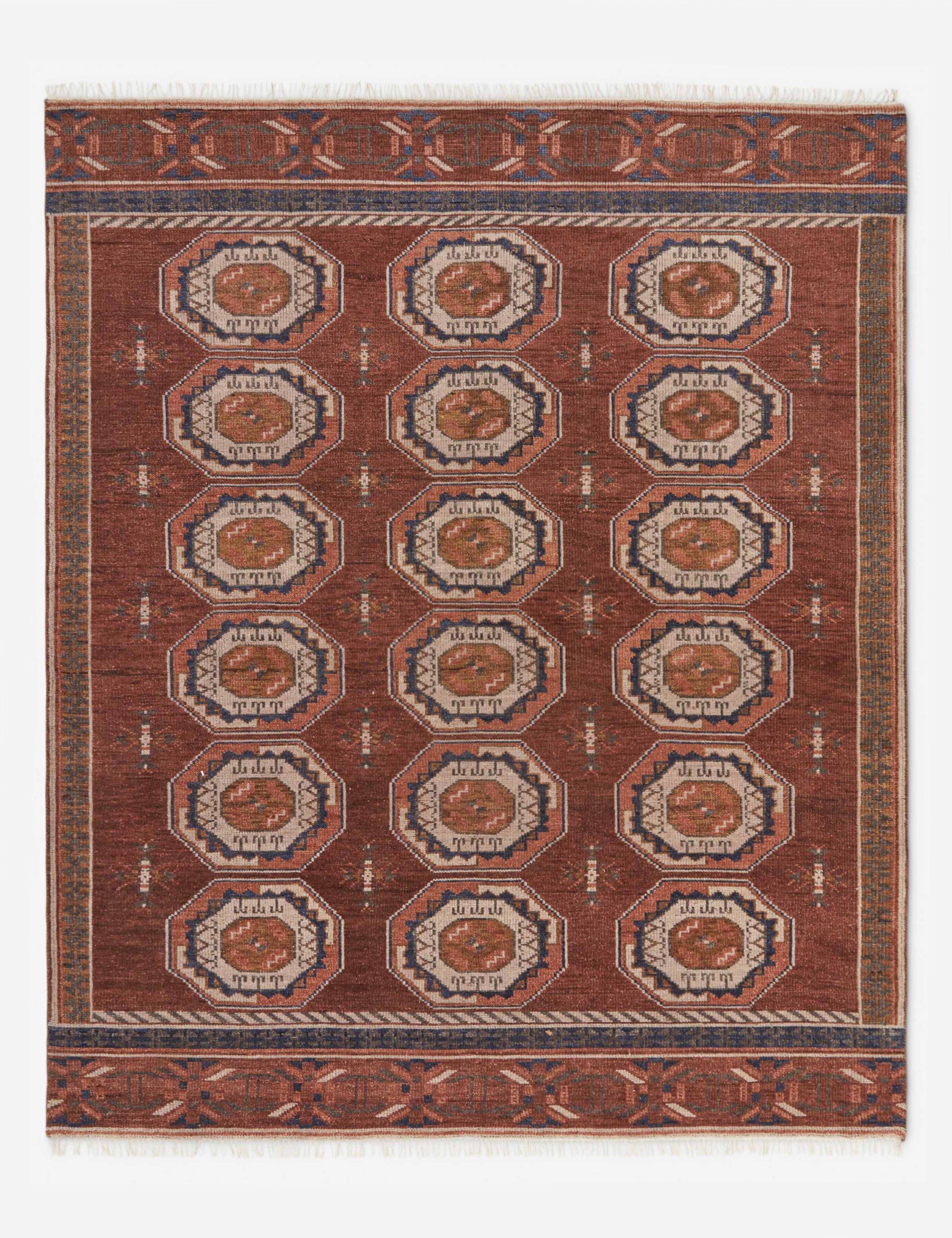 Emeric Hand Knotted Wool Rug Swatch 18x18 - Premium Handmade Area Rug for Living Room, Bedroom & Office Decor
