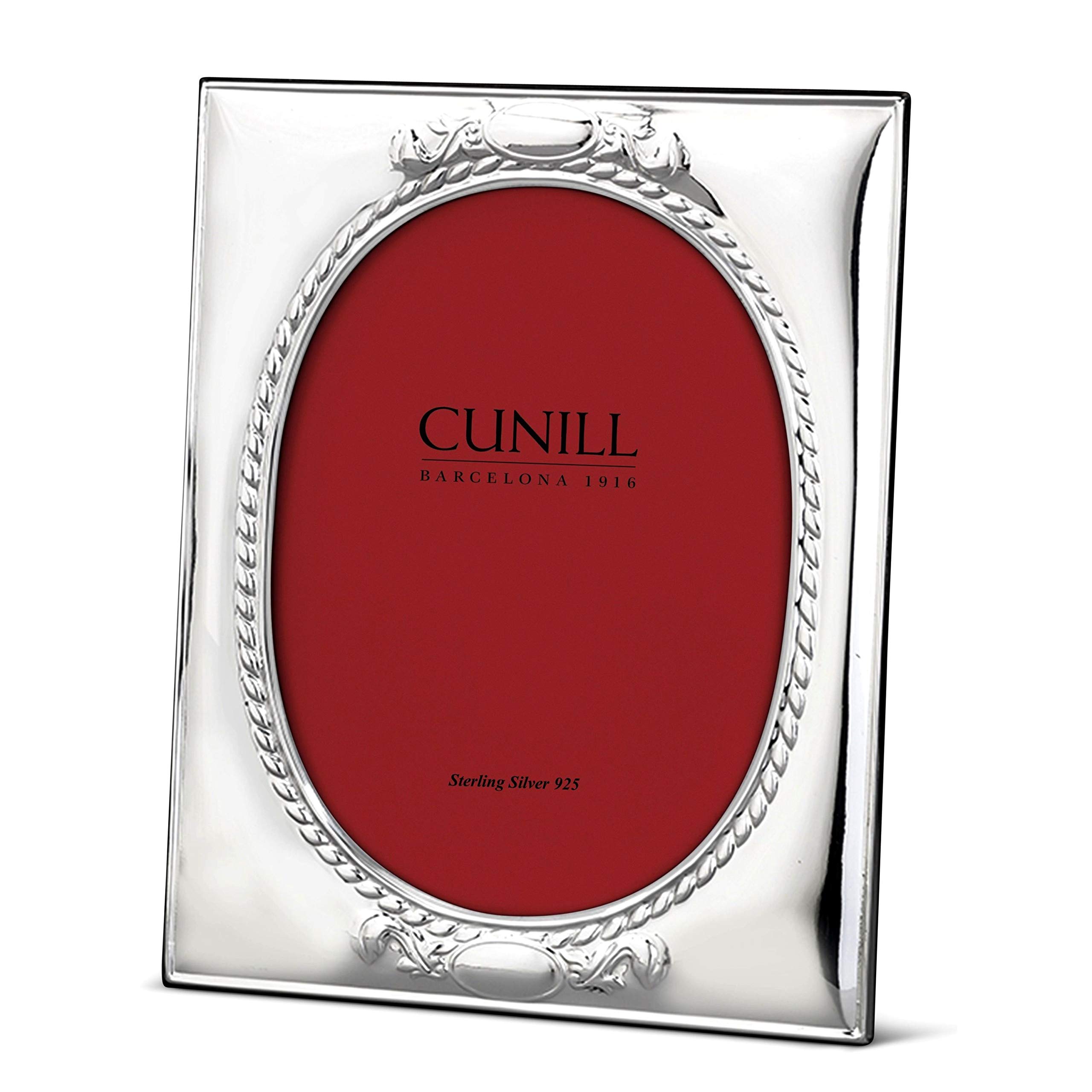 Elegant Cunill Victorian Sterling Silver 8x10 Picture Frame - Engravable for Personalization | Perfect for Wedding, Anniversary & Family Photo Displays