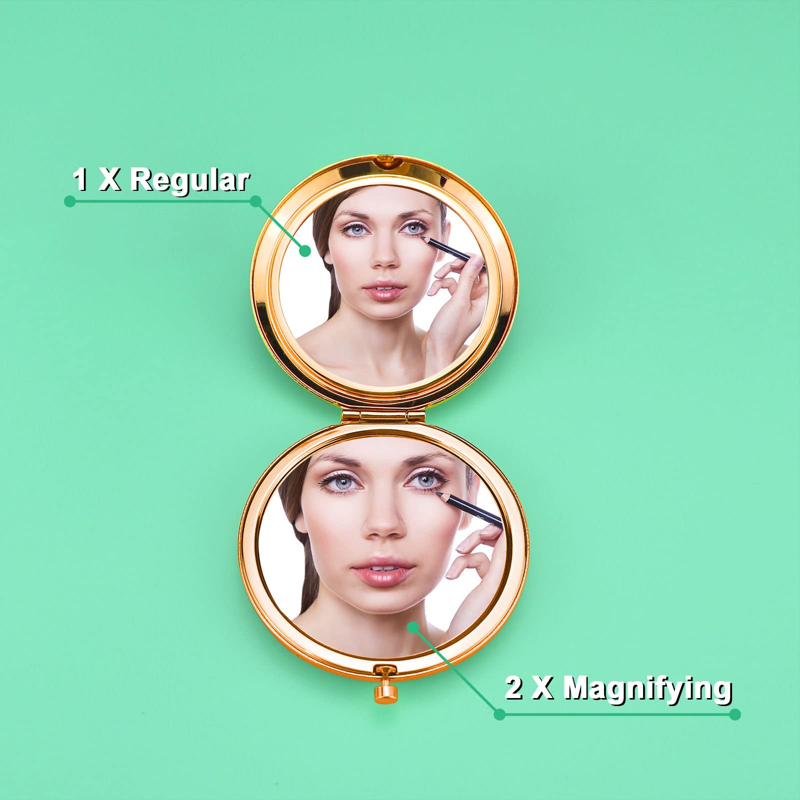 Professional Folding Makeup Mirror - Perfect Thank You Gift for Doctors, Nurses, Teachers & Social Workers | Ideal for Retirement, Birthday & Thanksgiving | Compact Travel Mirror for Office, Home & On-the-Go Use