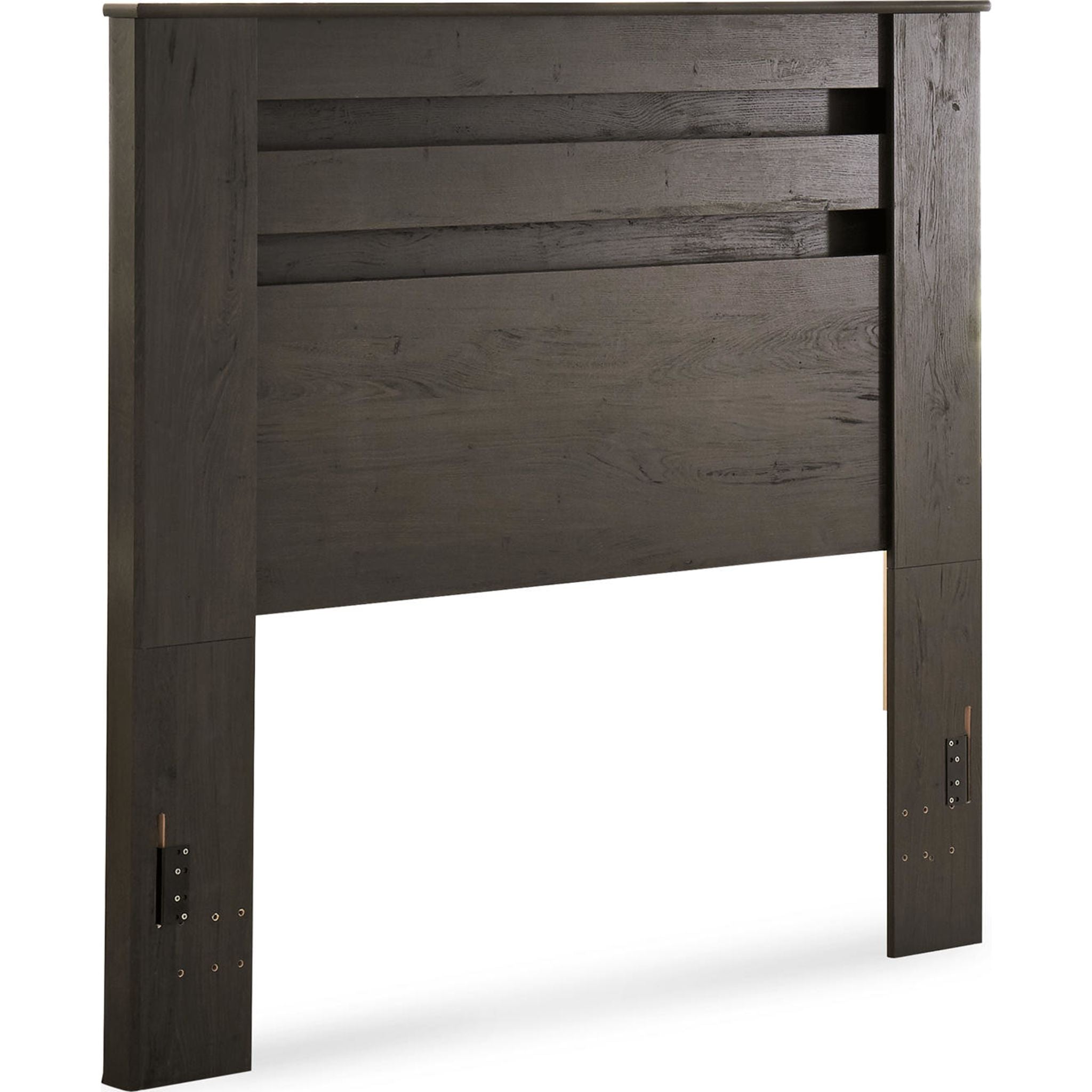 Brinxton Full Panel Upholstered Headboard - Charcoal Grey Fabric Bed Frame for Master Bedroom & Guest Room Decor