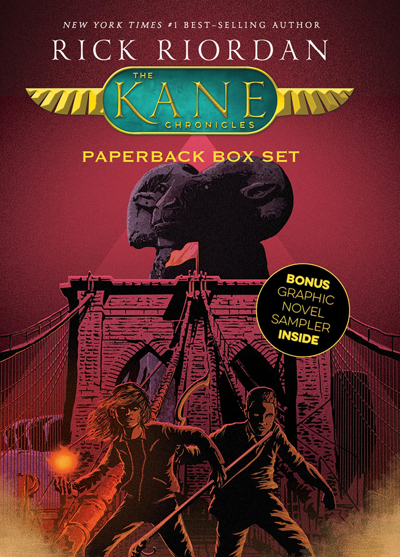 The Kane Chronicles Paperback Box Set - Complete Trilogy with Bonus Graphic Novel Sampler | Egyptian Mythology Adventure Books for Teens & Young Adults | Perfect for Gift Giving & Classroom Reading
