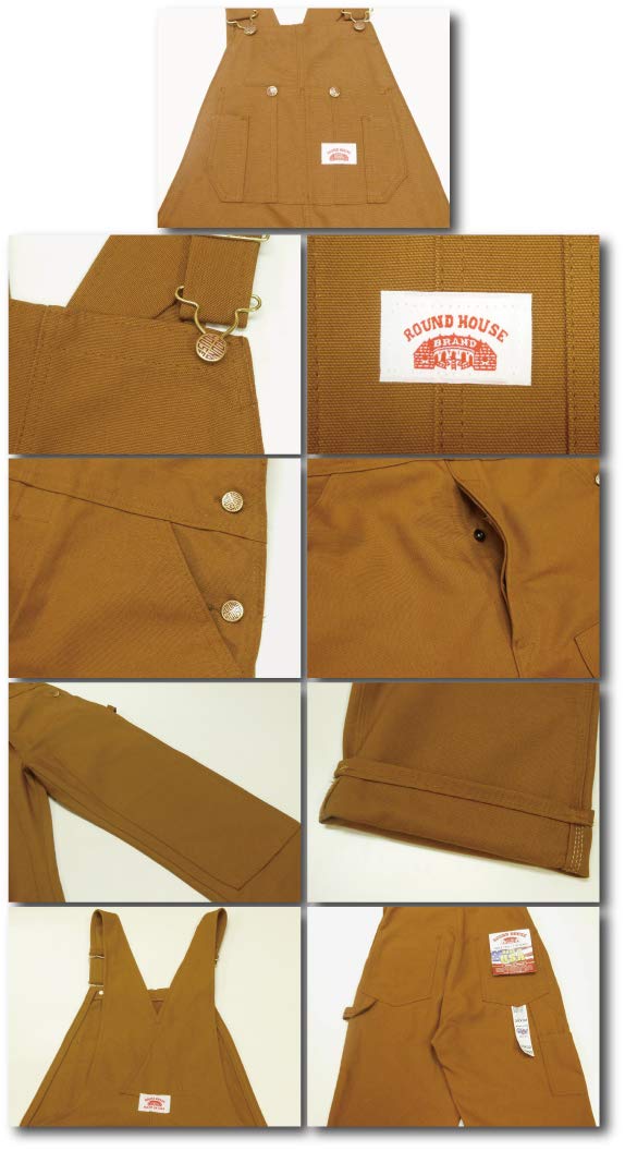 Round House USA Made Painter Bib Overalls - Durable Workwear for Painting, Construction & DIY Projects