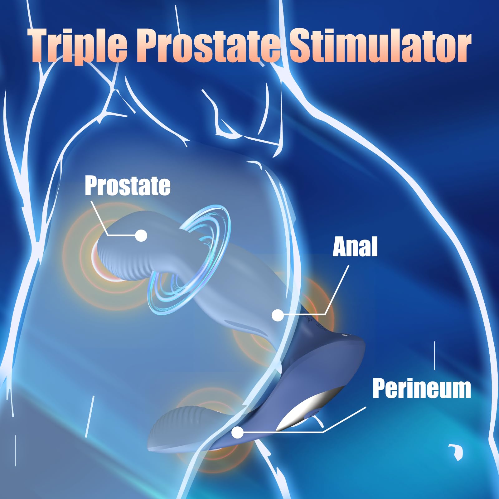 Remote Control Prostate Massager Vibrator - Anal Sex Toy for Men with Rotating & Vibrating Butt Plug, Perineum Stimulation - Perfect for Solo Play & Couples Fun, Adult Toys & Games