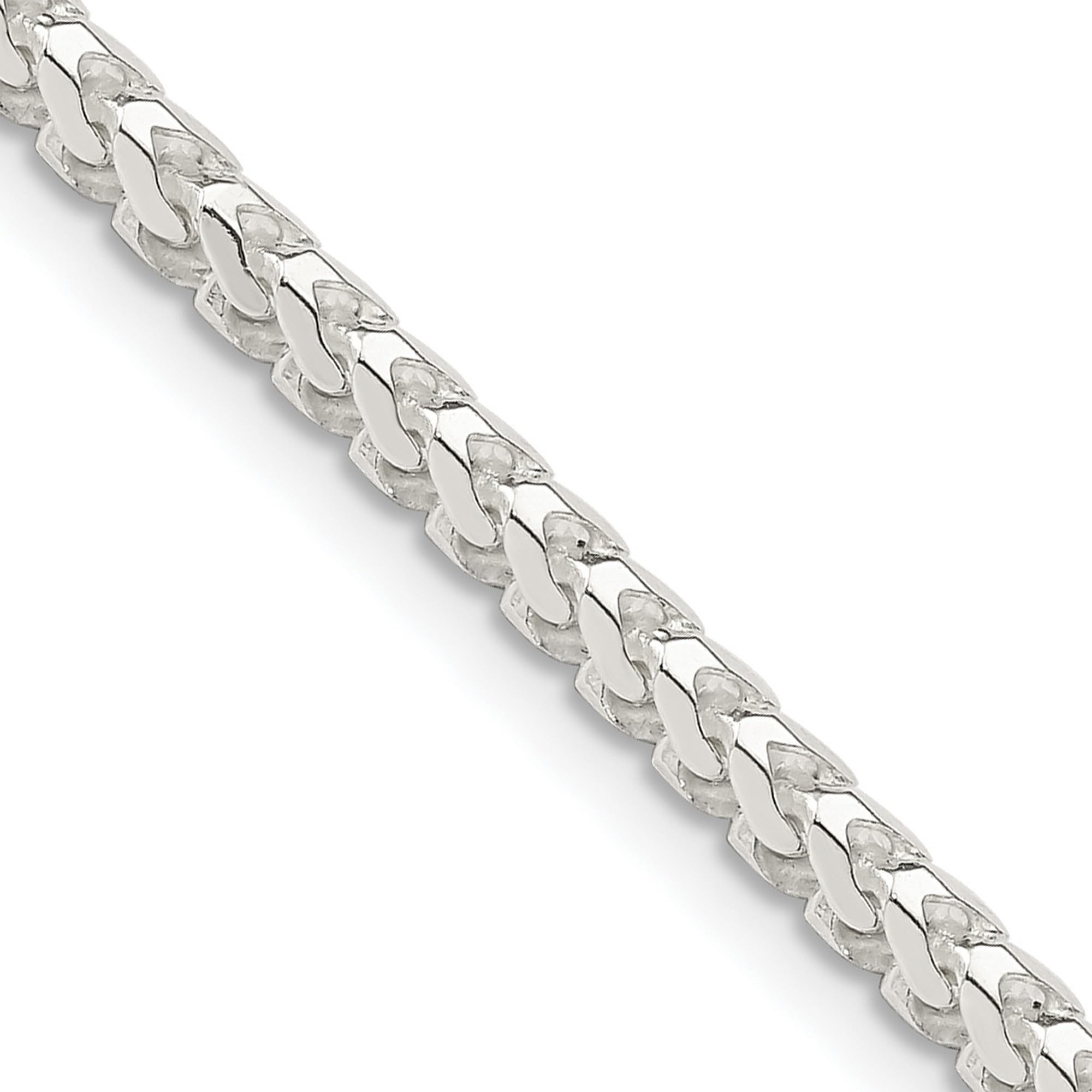 925 Sterling Silver Square Franco Chain Necklace for Women & Men - Durable Jewelry Gift for Anniversary, Birthday & Valentine's Day - Perfect for Layering, Everyday Wear & Special Occasions