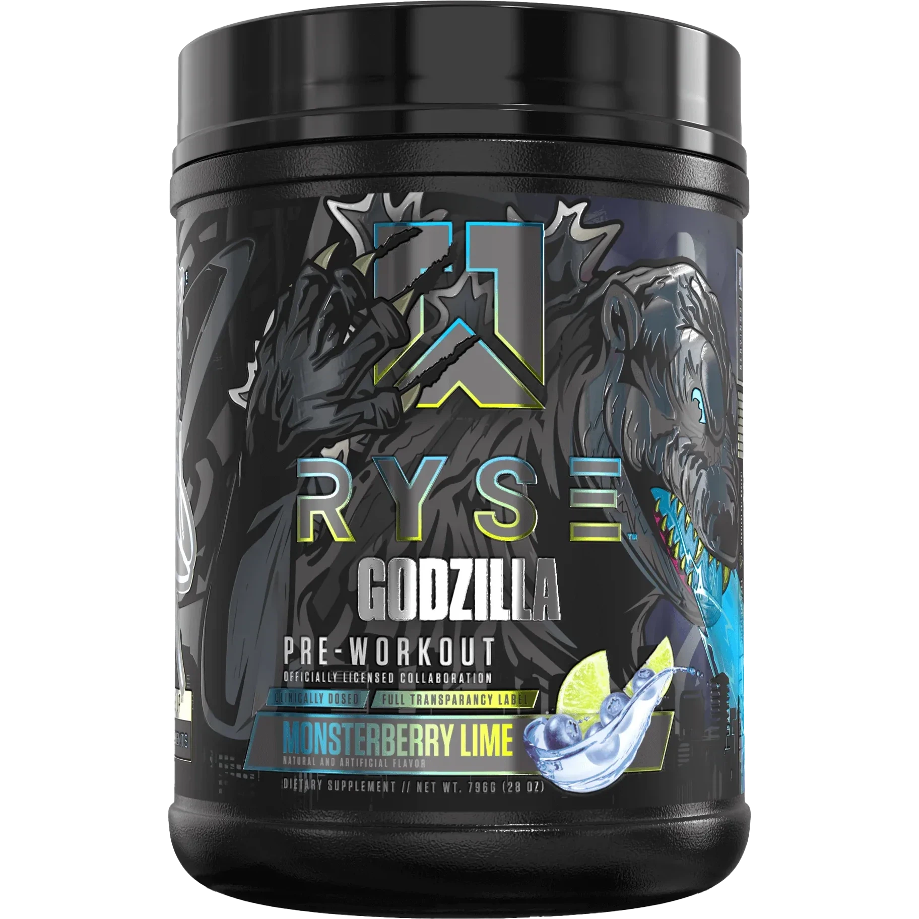 RYSE Godzilla Pre Workout Powder - Intense Energy & Focus Supplement for Gym, Bodybuilding & Fitness | Pre-Workout for Men & Women | Boost Performance & Endurance