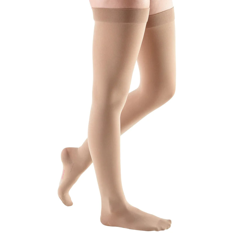 Medi Comfort 20-30mmHg Closed Toe Thigh High Compression Stockings for Women - Ideal for Travel, Pregnancy & Varicose Vein Relief