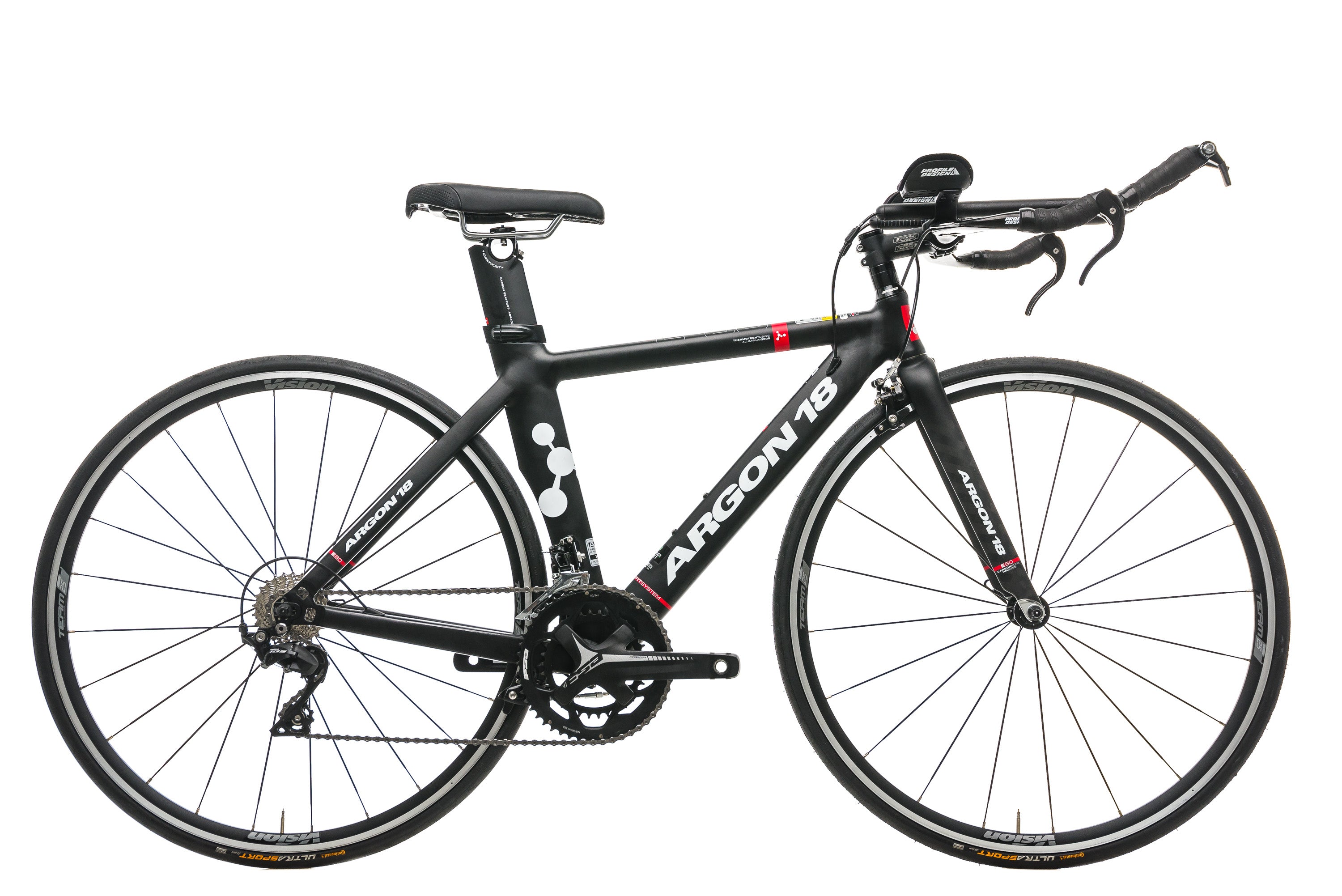 Argon 18 E 80 Triathlon Bike 2017 - X Small Size | Lightweight Carbon Frame & Aero Design for Competitive Racing & Endurance Training | Perfect for Ironman Triathlons & Long-Distance Cycling