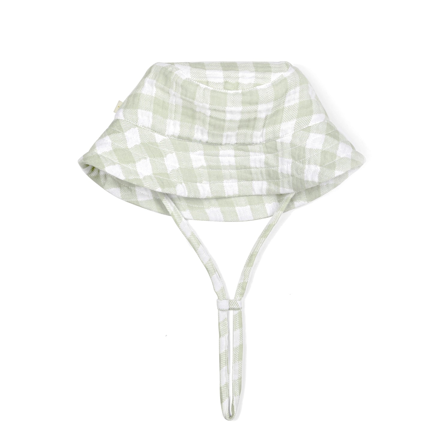 Stylish Organic Cotton Bucket Sun Hat - Gingham Print for Women - Perfect for Beach, Gardening & Outdoor Activities
