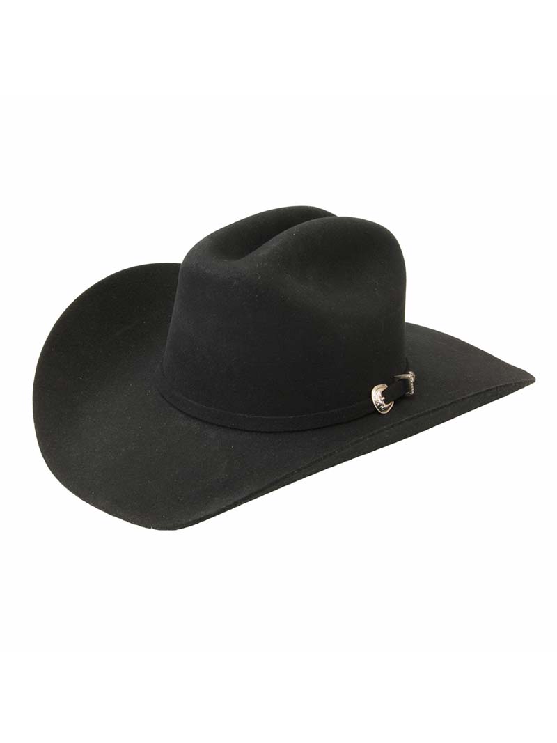 Justin JF0342RDEO4002 3X RODEO Wool Western Hat for Men - Black Cowboy Hat for Rodeo, Ranch & Outdoor Activities