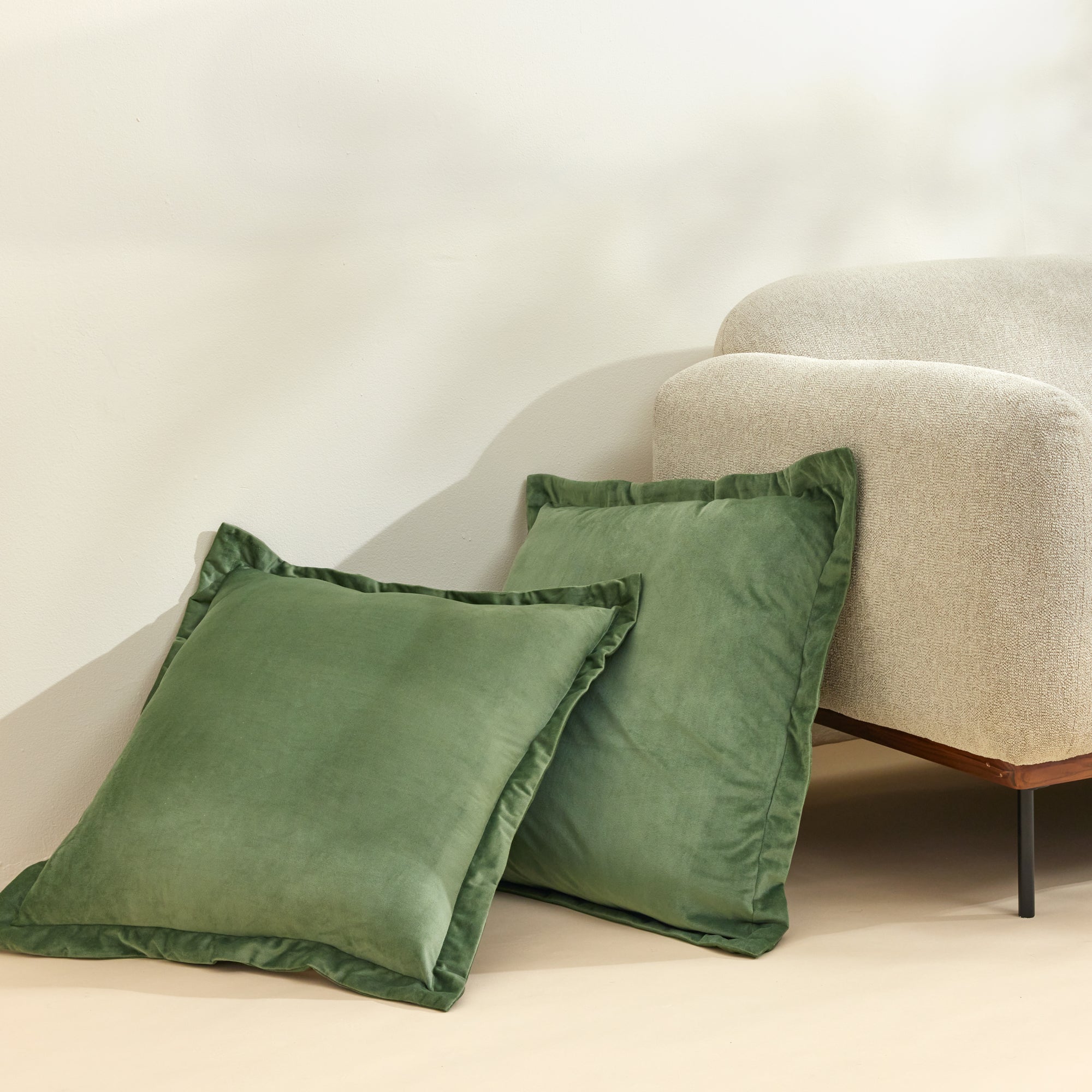 Premium Velvet Euro Sham Pillow Cover Set - 2 Piece Luxury Bedding for Home Decor | Soft & Elegant Bedroom Accent Pillows for Master Suite or Guest Room