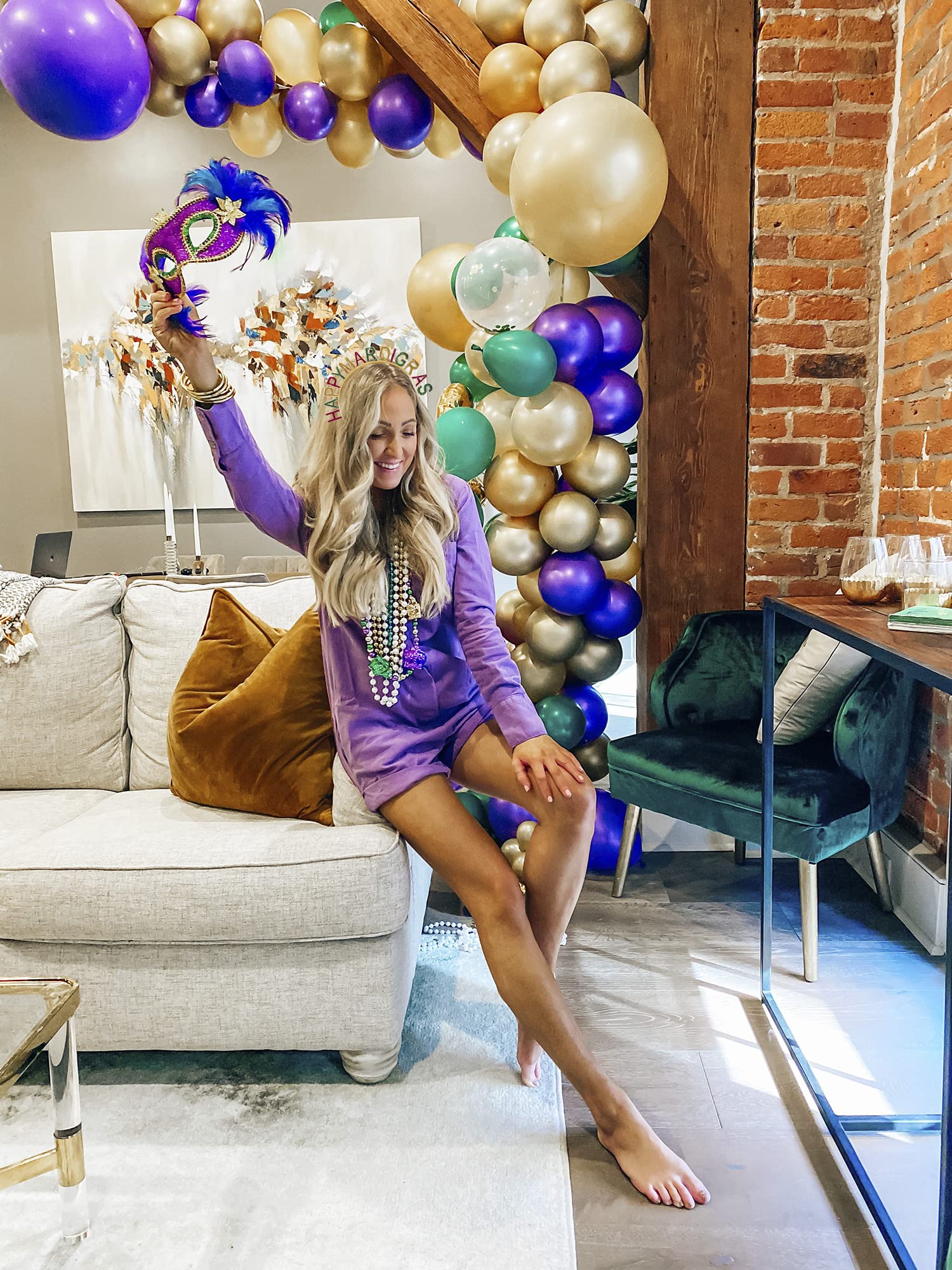 **Sparkly Mardi Gras Headbands with 