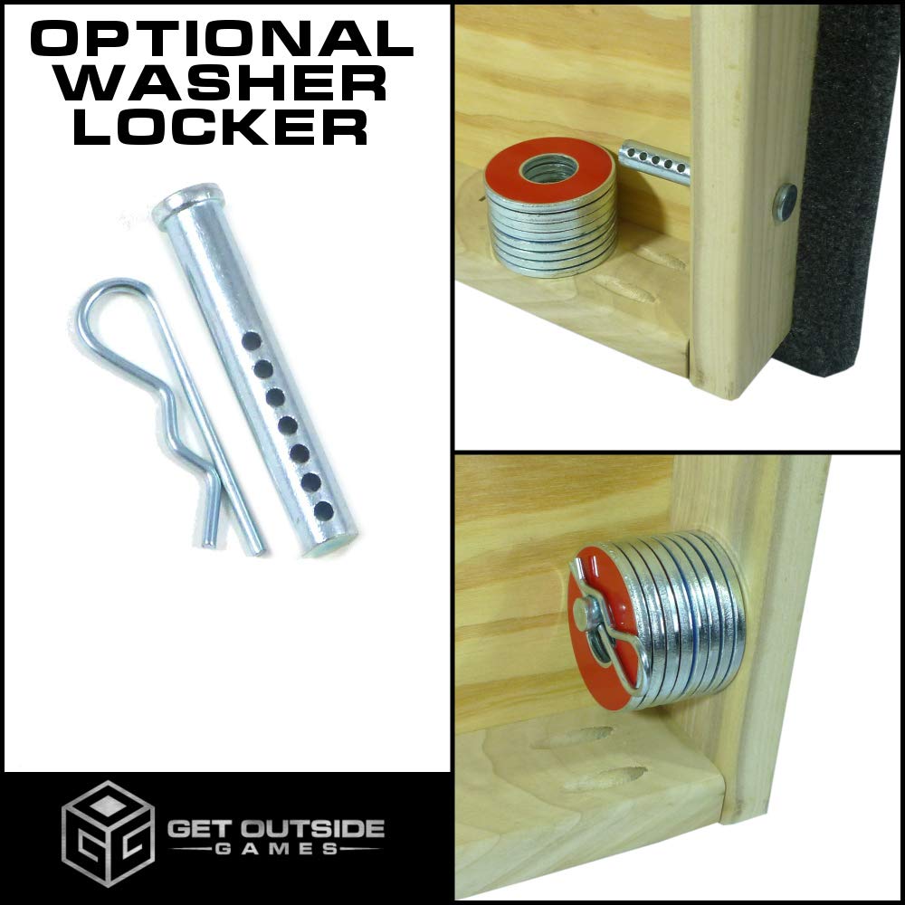 Premium 3 Hole Washer Toss Game Set - Outdoor Lawn Tossing Game for Backyard, Picnic, Camping & Tailgating Parties