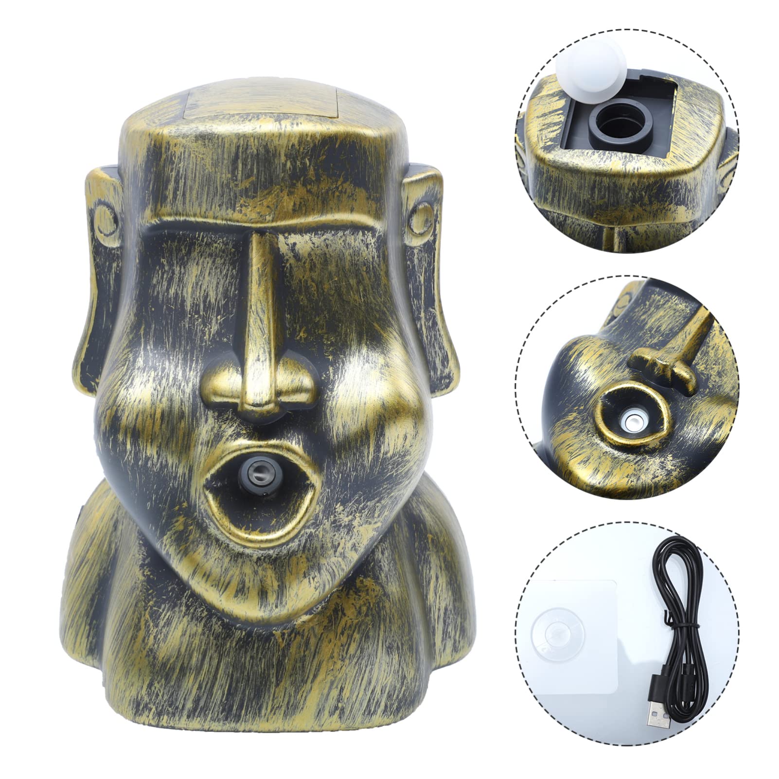 Moai Essential Oil Diffuser & Humidifier - Ultrasonic Aromatherapy Air Freshener for Home, Office, Bedroom | Perfect for Relaxation, Yoga, Spa & Better Sleep