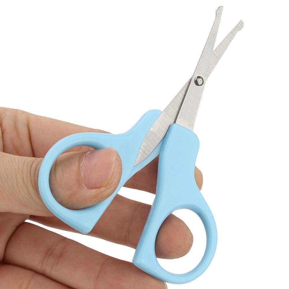 **Baby Nail Clipper Grooming Kit - 3-Piece Manicure Set for Toes & Fingernails Care, Includes Nail Scissors, Clippers & File - Safe for Newborns & Toddlers (Blue) - Perfect for Gentle At-Home Baby Grooming & Travel**