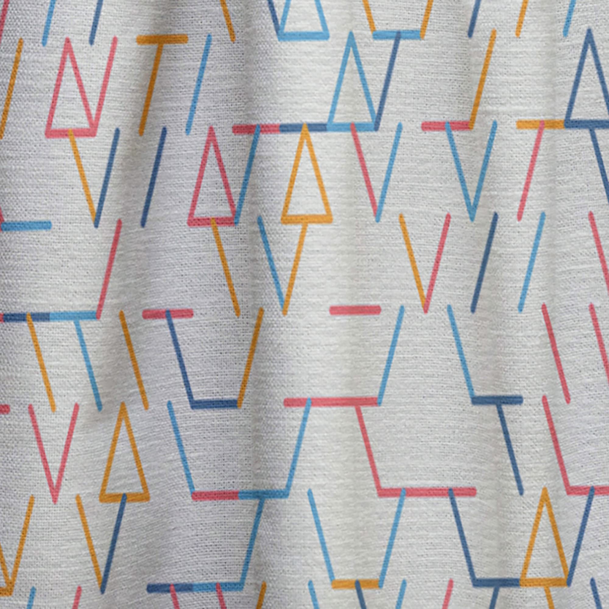 DesignQ Abstract Geometric Pattern Thermal Insulated Curtains - Single Panel 52x84 - Blackout Drapes for Bedroom & Living Room - Perfect for Home Decor, Privacy & Energy Efficiency