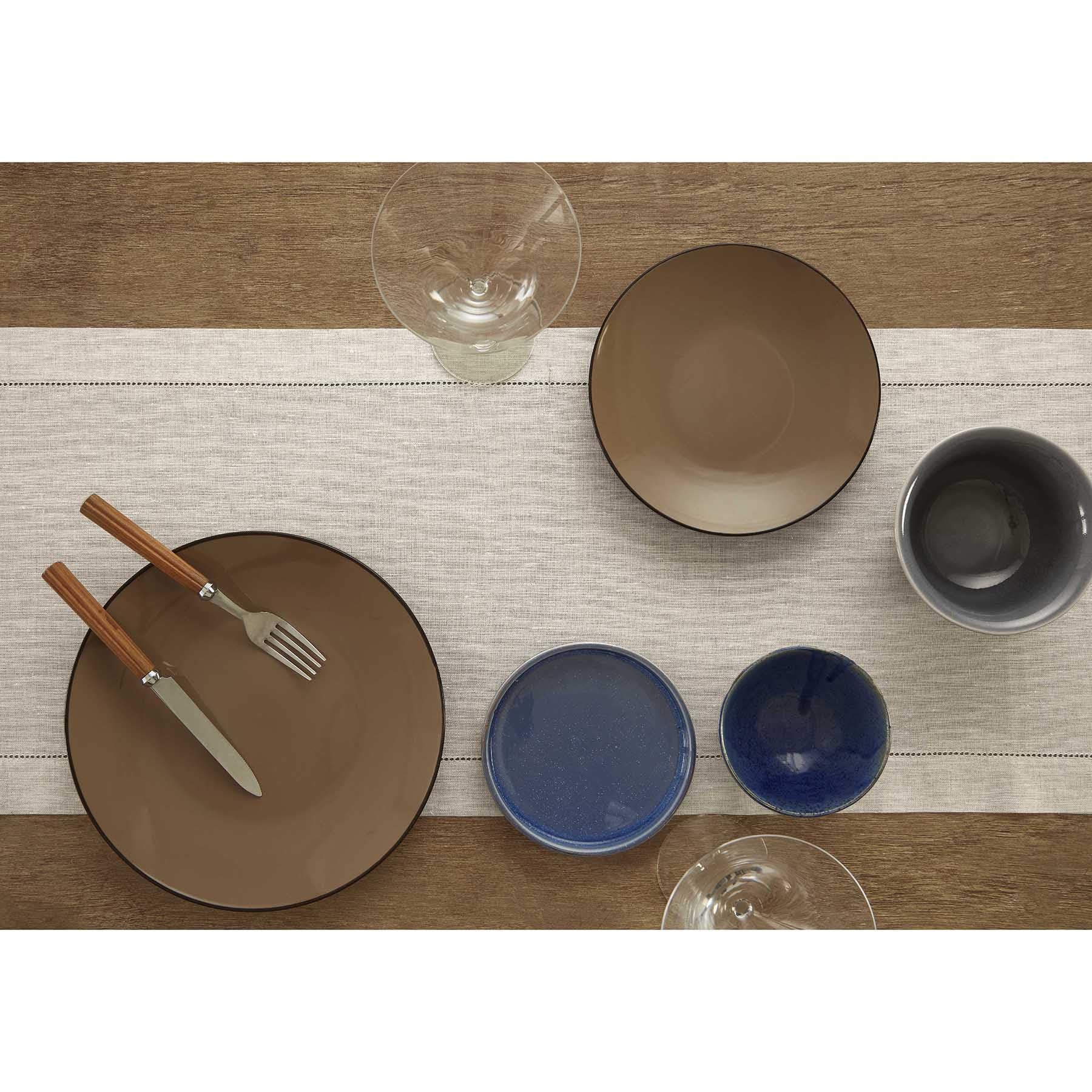 Solino Home 100% Pure Natural Linen Table Runner 18 x 120 Inches - Classic Hemstitch Design for Dining Table Decor | Perfect for Weddings, Parties, Spring, Mother's Day & Easter Celebrations | Elegant Table Setting for Holiday Dinners & Special Occasions
