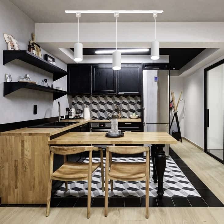 7W Dimmable LED Track Light with Remote Control - Adjustable H-Type Linear Pendant Lighting for Dining Room, Kitchen & Living Room - Industrial COB LED Spotlight (3 Lights, White, 20cm, Model GDTB2601-W) - Perfect for Modern Home & Restaurant Lighting