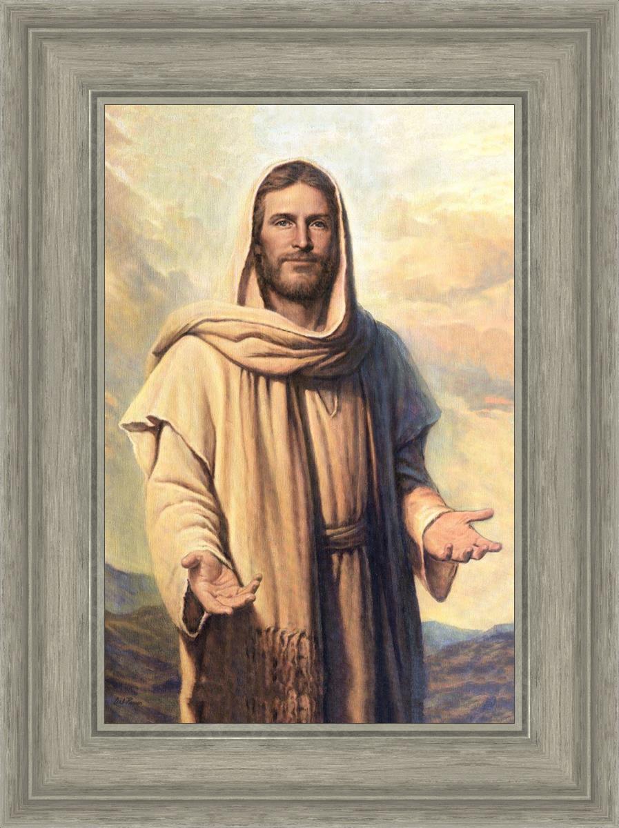 Abide With Me by Del Parson - Inspirational Christian Wall Art for Home & Church Decor - Perfect for Living Rooms, Bedrooms & Worship Spaces