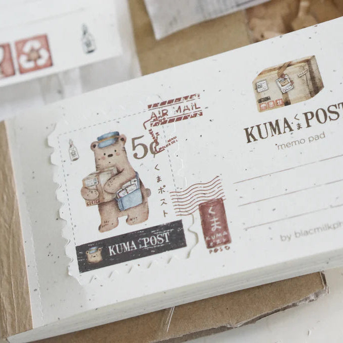 Black Milk Project Memo Pad - Cute Kuma Bear Design Notepad for Office, School & Home Use - Perfect for Notes, Lists & Reminders