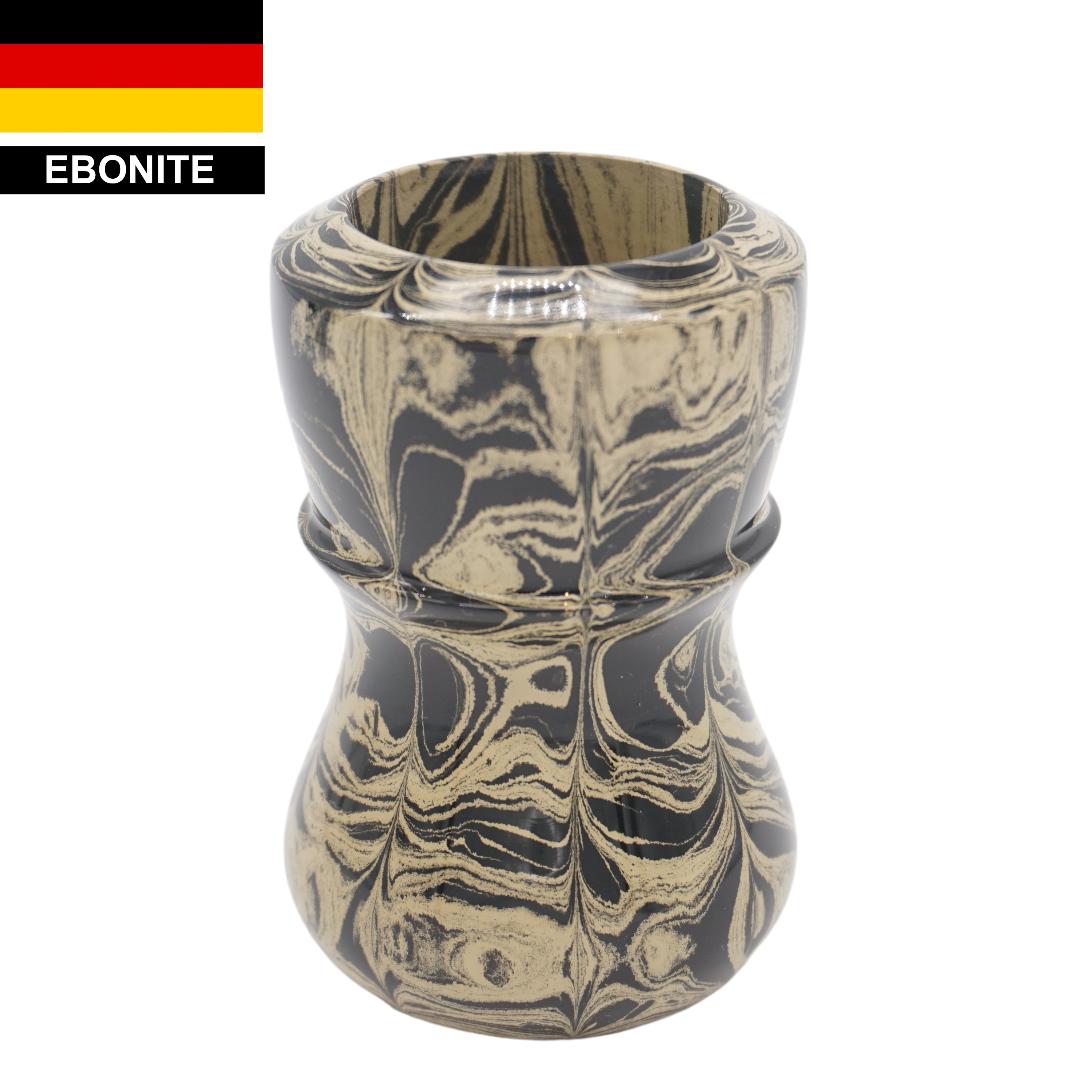 Premium Sand Ebonite Handcrafted Shaving Brush Handle - Fits 24mm & 26mm Knots - Perfect for Wet Shaving & Grooming Gifts for Men