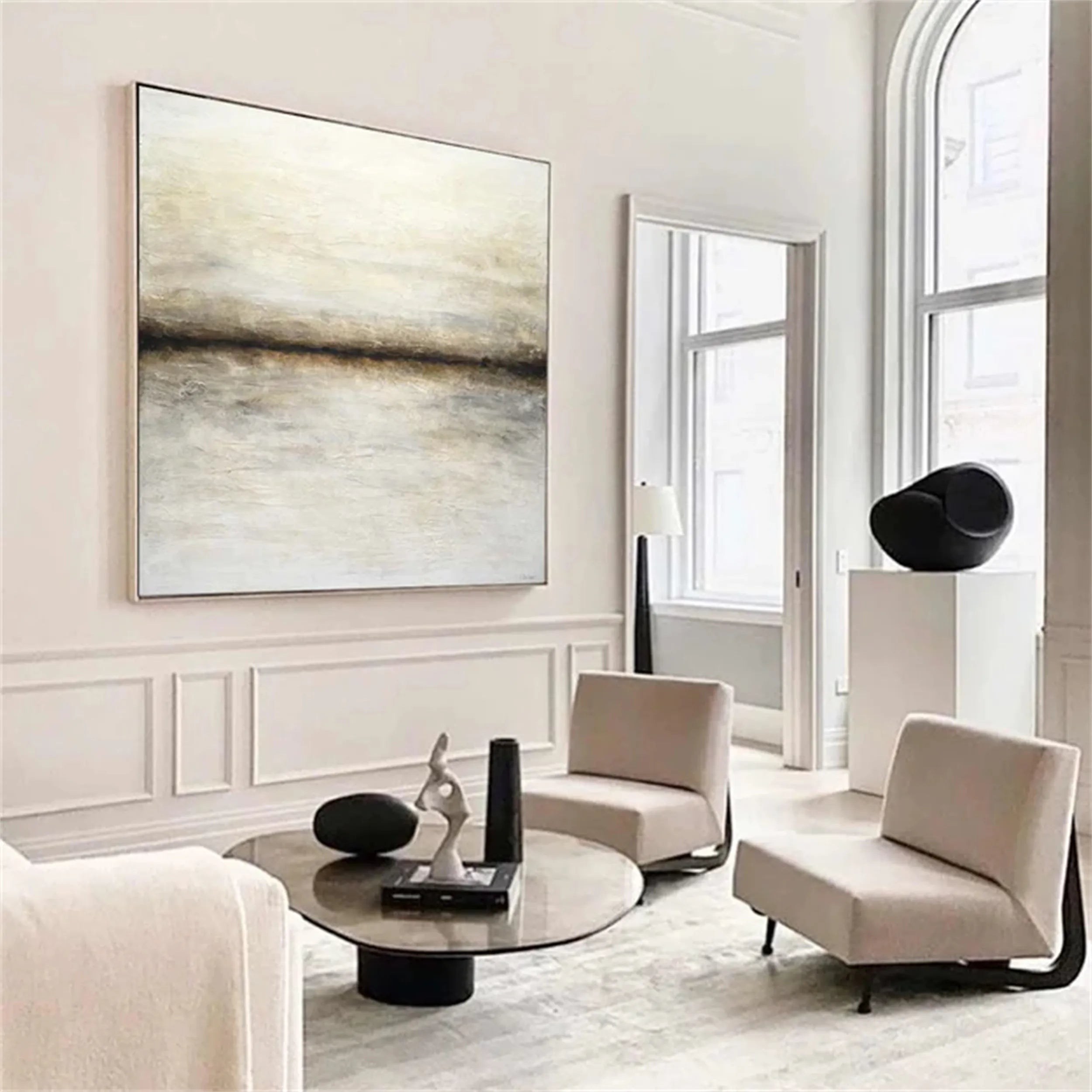 Abstract Painting #AB 113 - Modern Wall Art for Living Room, Bedroom & Office Decor | Large Canvas Artwork for Home & Commercial Spaces