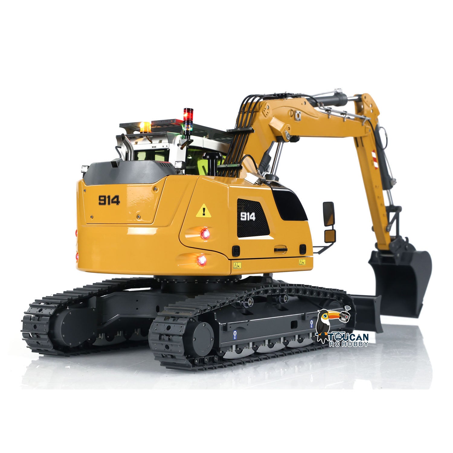 1/14 Scale RC Hydraulic Excavator Toy - 5-Way Valve Remote Control Construction Vehicle with RTR Electric Digger (LR 914 Model) | Fast Free Shipping | Perfect for Kids Play, Construction Enthusiasts & Collectors