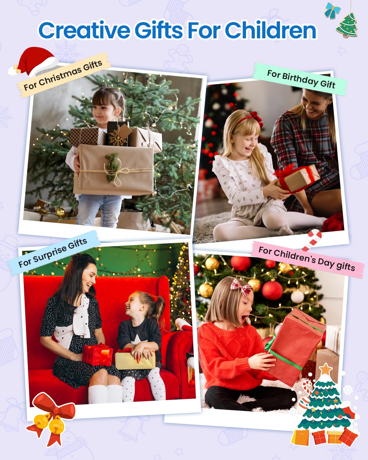 Kids Instant Print Digital Camera - Toddler Camera for Boys & Girls Ages 5-10 | Fun Birthday Gift for Children's Day, Christmas & Parties | Perfect for Travel, Playdates & Creative Learning