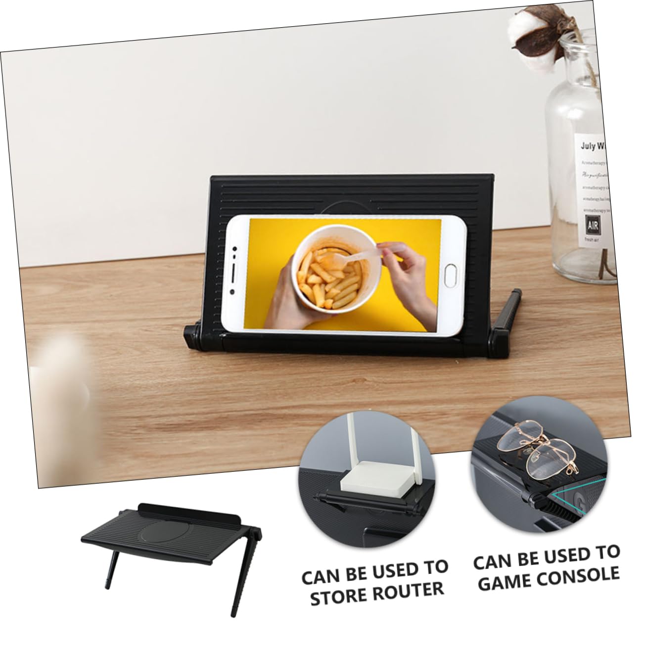 OFSCH ABS TV Monitor Stand - Adjustable Display Shelf & Organizer for Flat Screen TVs, Monitors, and Gaming Consoles - Perfect for Home, Office, and Entertainment Centers