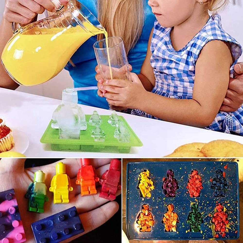 INKU Chocolate Brick Candy Silicone Mold - 6 Cavity Silicone Candy Molds for DIY Chocolate, Candy Making, Baking & Dessert Decorations - Perfect for Holidays, Parties & Gift Giving
