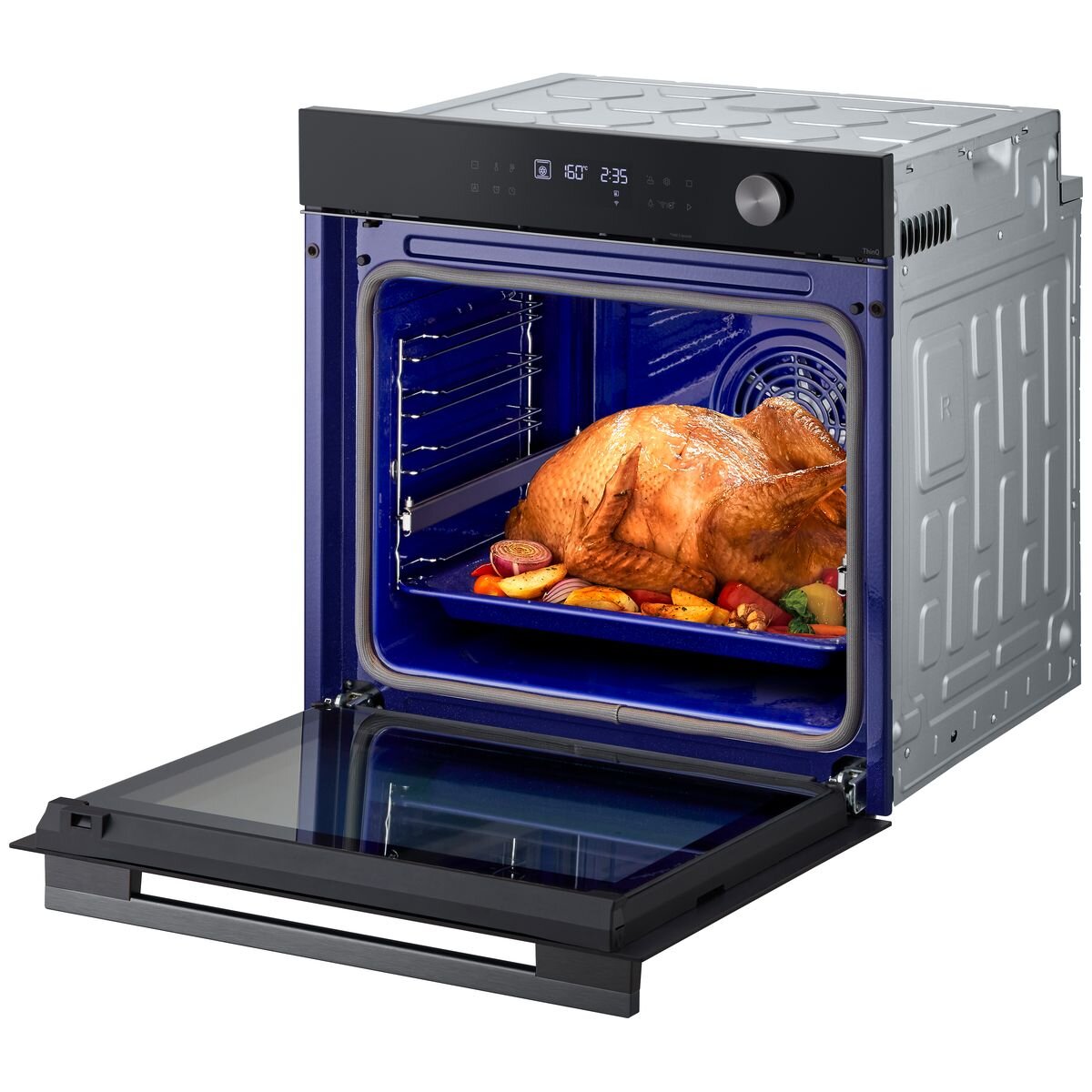 LG 60cm InstaView Series 5 Black Glass Oven - BO605G1GL5 | Built-in Electric Oven with InstaView Window for Modern Kitchens